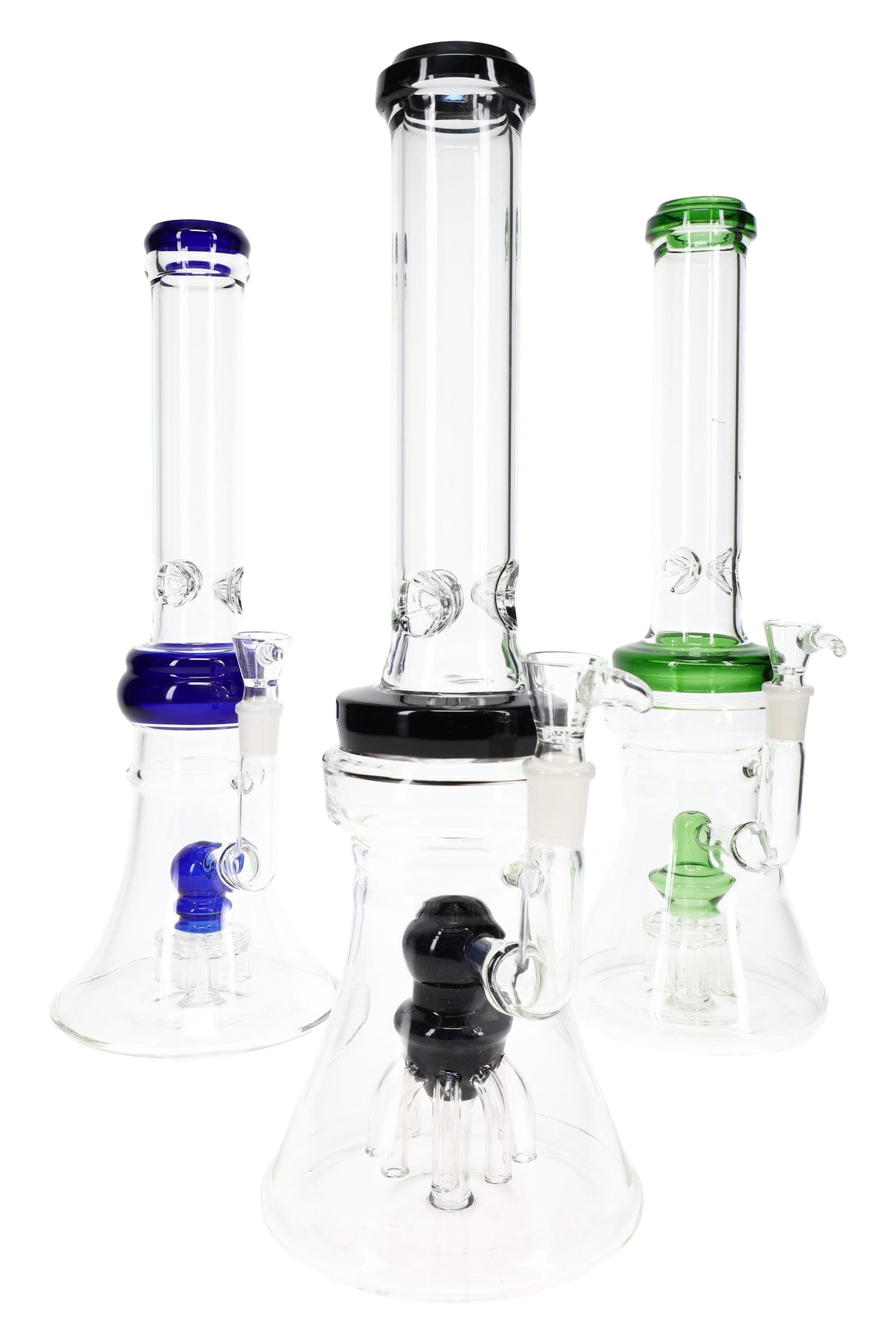 14" Colorful GoG Stemless Beaker Water Pipe with Tree Perc - WP3237