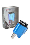 Blue Lookah Q7 Mini e-nail for wax with digital display and magnetic flip cap, fits 14–18 mm female joints for torchless dabs.