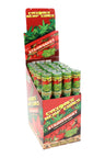 Cyclones Strawberry 75 mm hemp cones 24-tube display; each tube contains 2 pre-rolled cones with wooden tip and poker.