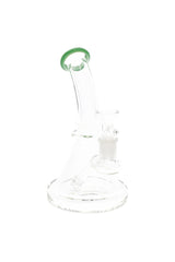 7" Clear Glass on Glass Stemless Beaker Water Pipe with Matrix Stem - WP3159