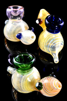 Color Changing Glass Swirl Snail Pipe - AP290