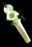 Silver Fumed Glass Parrot Pipe - AP291