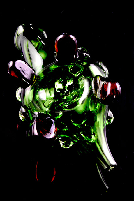 5" Colored Glass Turtle Pipe - AP300