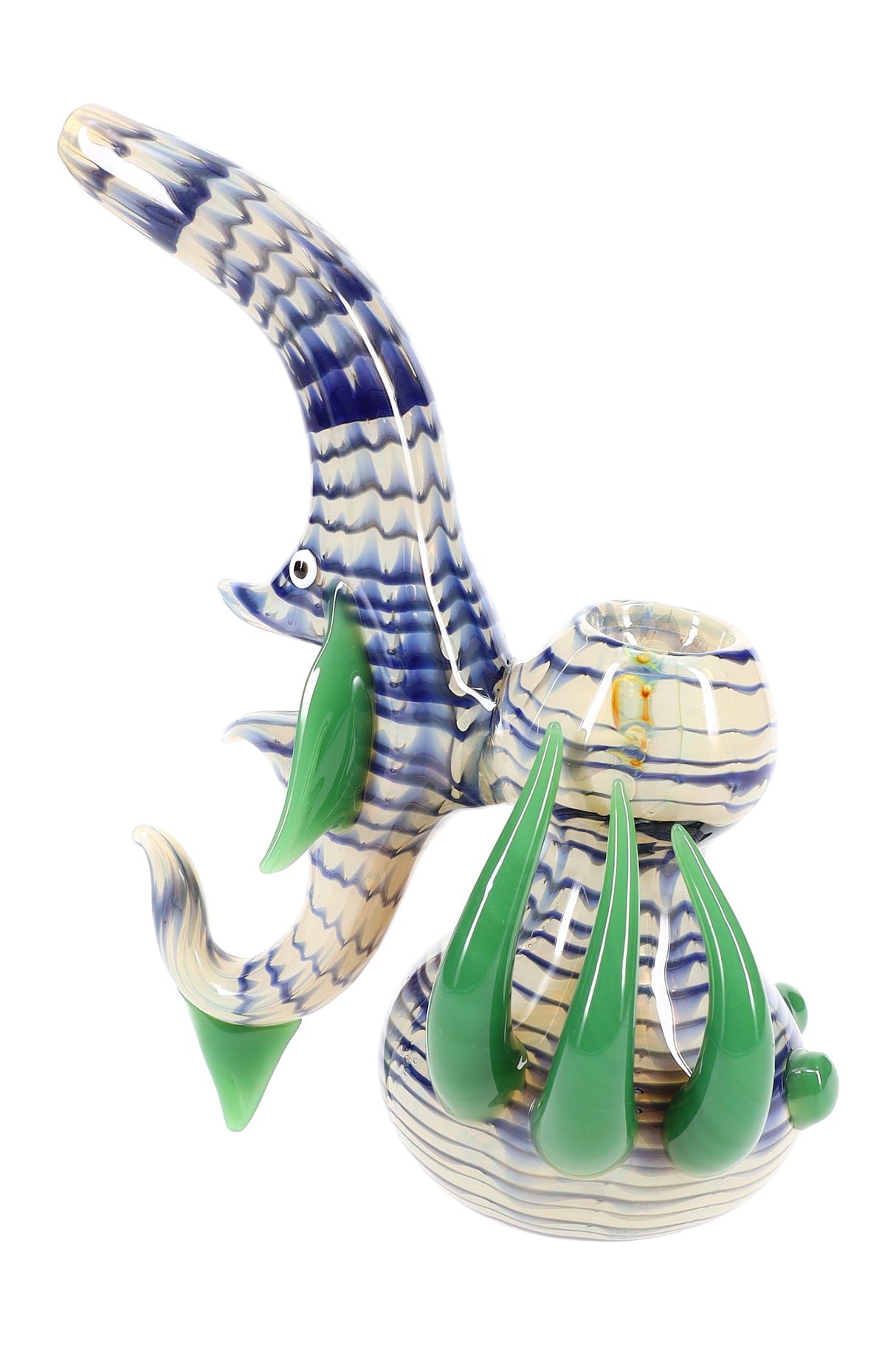 6.5″ Spiky Color-Changing Sherlock Bubbler