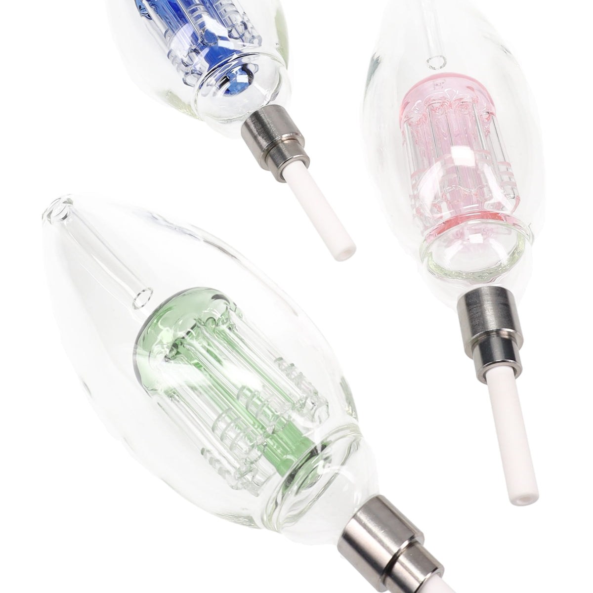 8″ Light Bulb Dab Straw Kit – Tree Perc | Primate Glass