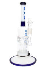 RooR Tech 12" Multicolor Glass on Glass Bubbler Water Pipe with Ten Arm Tree Perc - B1279