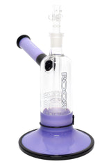 RooR Tech 7.5" Multicolor Glass on Glass Bubbler with Barrel Perc - B1281