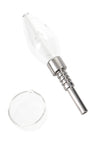 Small Glass Bulb Dab Straw - B1413