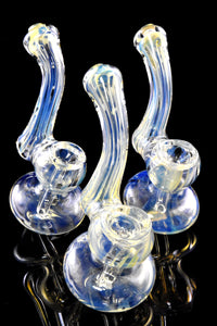 Mini Fumed Color Changing Sherlock Glass Bubbler - B1420