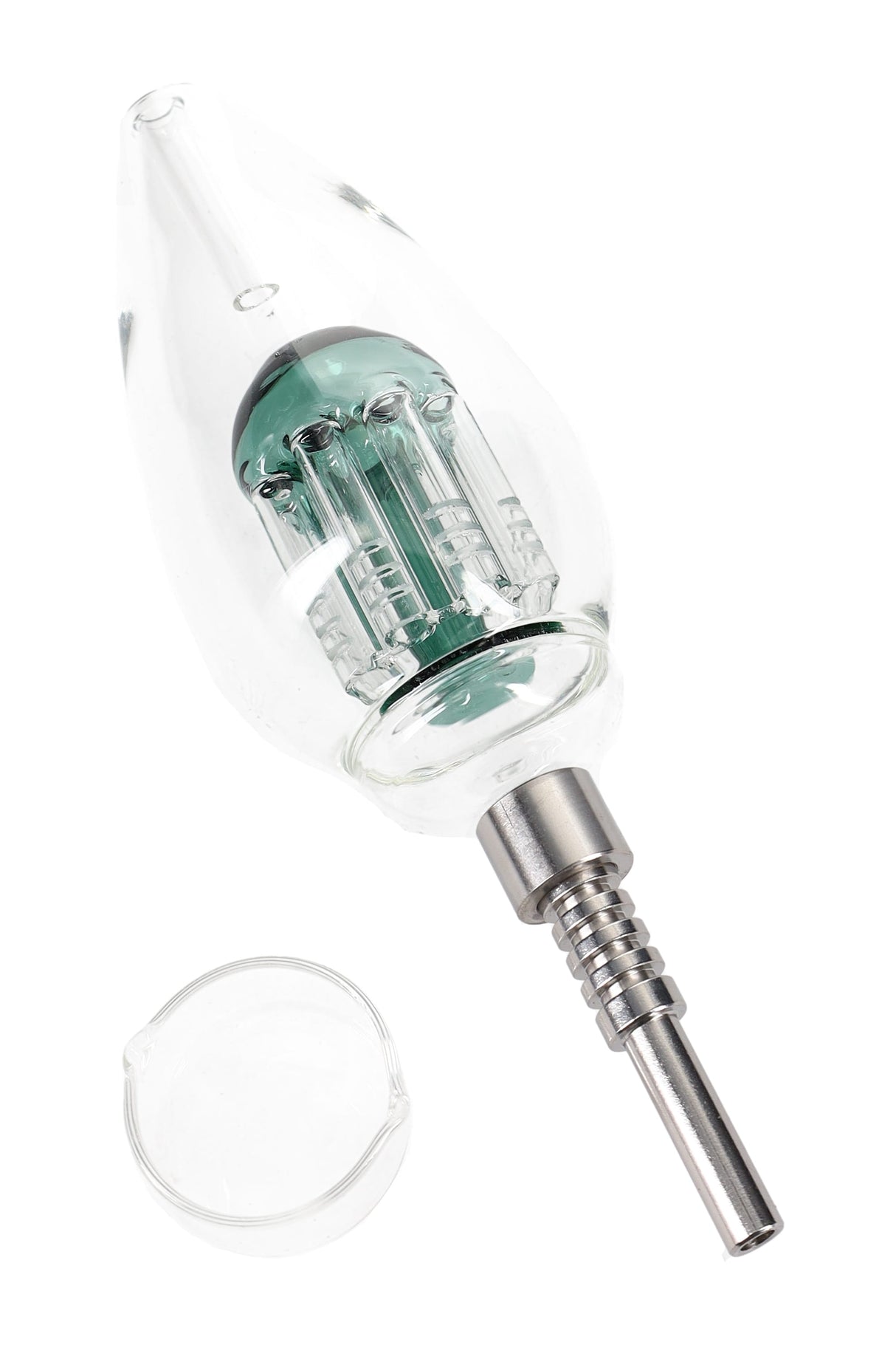 Glass Light Bulb Dab Straw with Tree Perc Kit - B1442