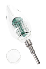 Glass Light Bulb Dab Straw with Tree Perc Kit - B1442