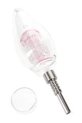 Glass Light Bulb Dab Straw with Tree Perc Kit - B1442