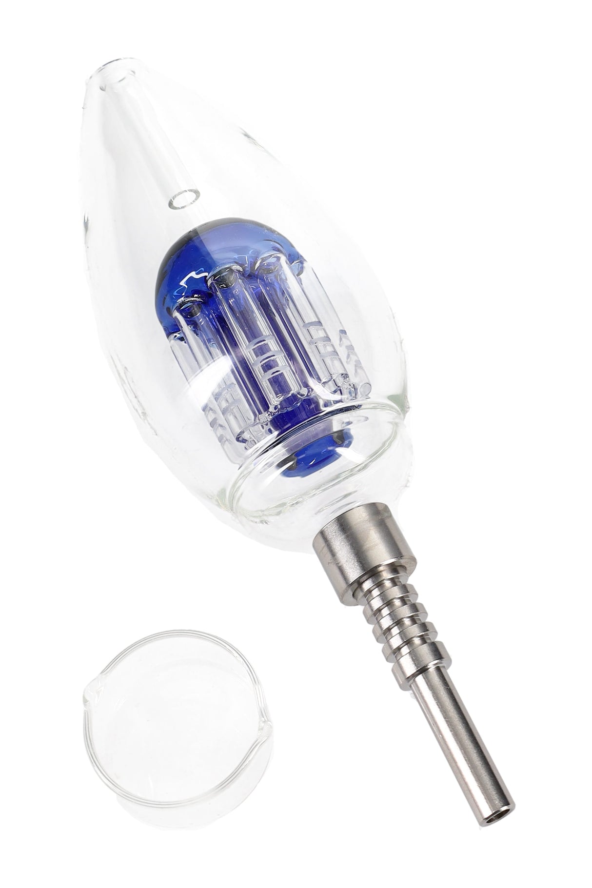 Glass Light Bulb Dab Straw with Tree Perc Kit - B1442