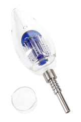 Glass Light Bulb Dab Straw with Tree Perc Kit - B1442