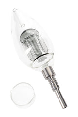 Glass Light Bulb Dab Straw with Tree Perc Kit - B1442