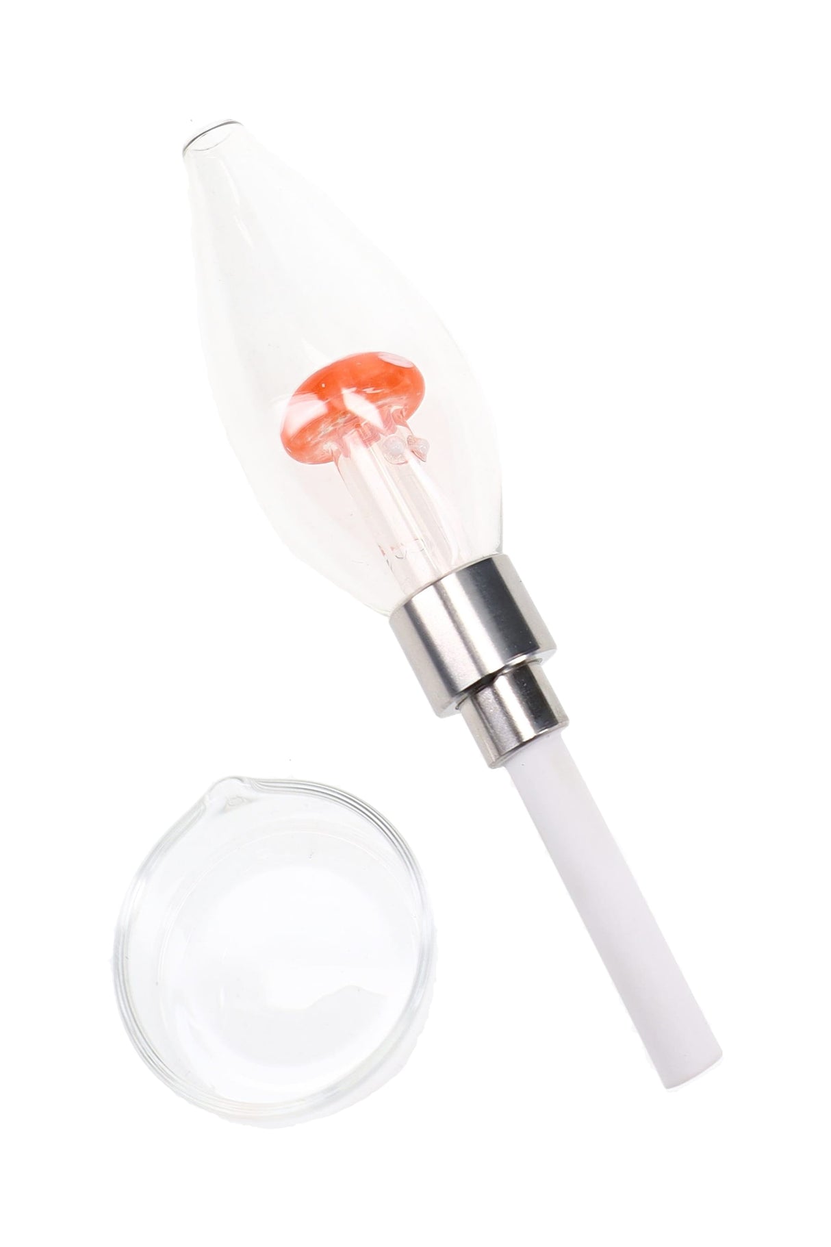 Glass Bulb Mushroom Dab Straw “Shroom Bulb” – 5″ – Assorted