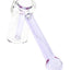 Lavender GRAV Mini Hammer Bubbler profile, pastel purple stem and clear chamber displayed against a bright white background.