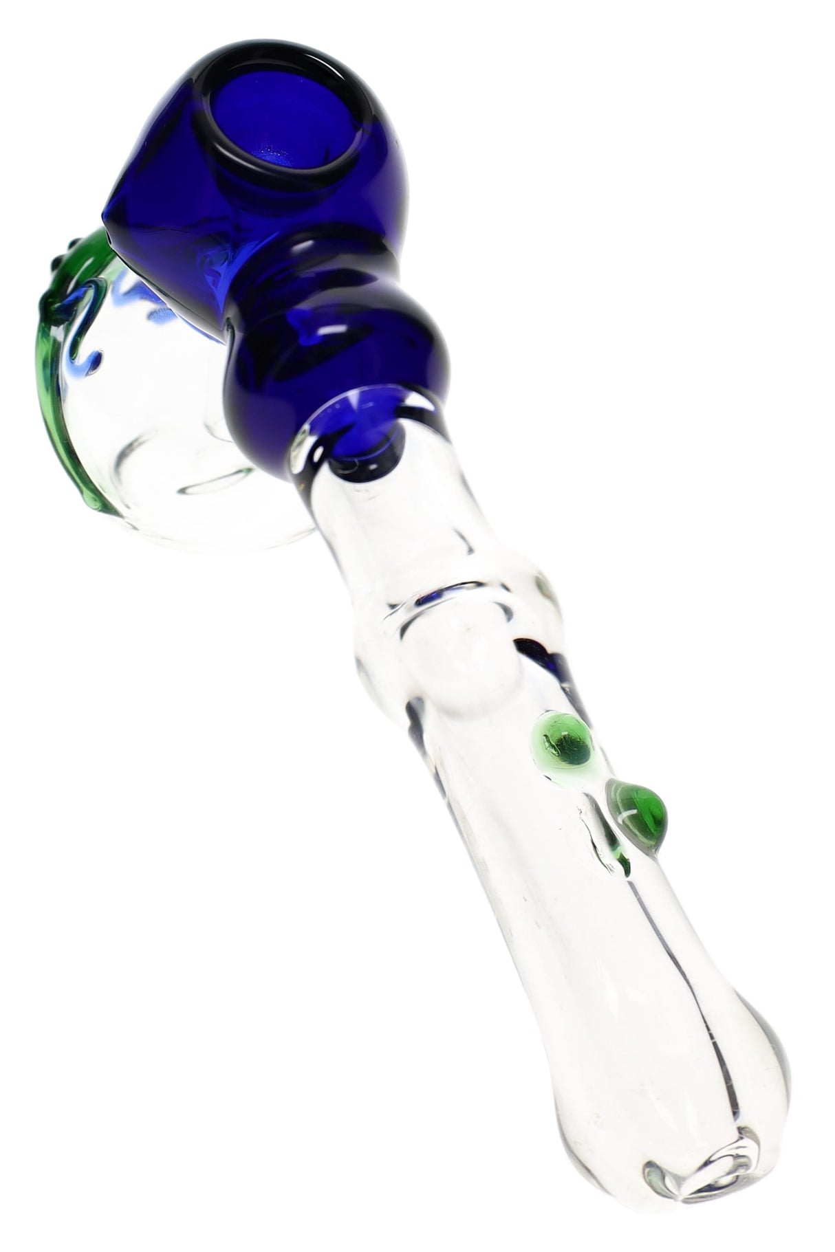 7" Lizard Design Clear Glass Hammer Bubbler - B1534