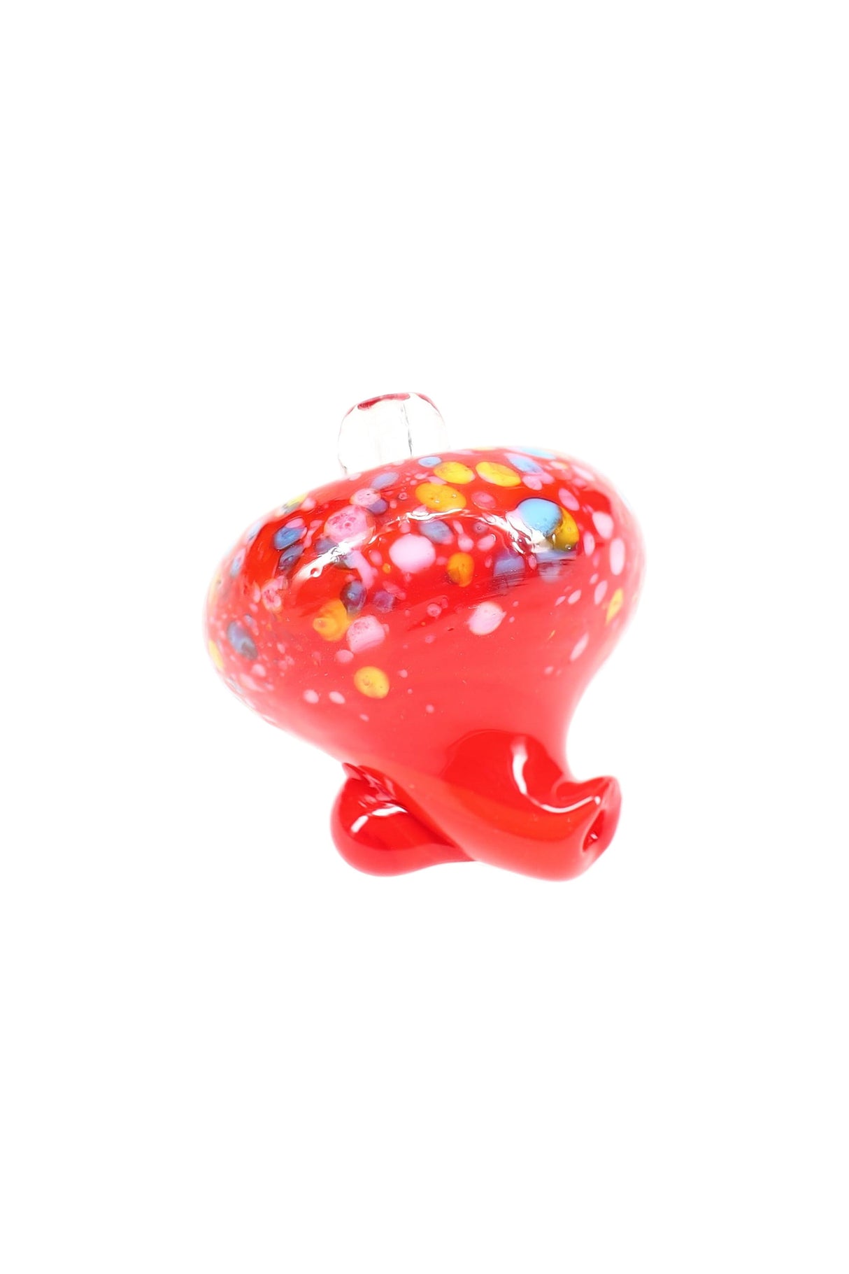 Frit Glass Carb Cap “Confetti Swirl” – Directional Spout – Assorted Colors