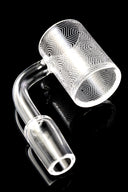 Quartz 14.5 mm Male Flat-Top Banger – Frosted Design