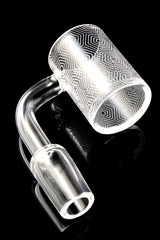 Quartz 14.5 mm Male Flat-Top Banger – Frosted Design