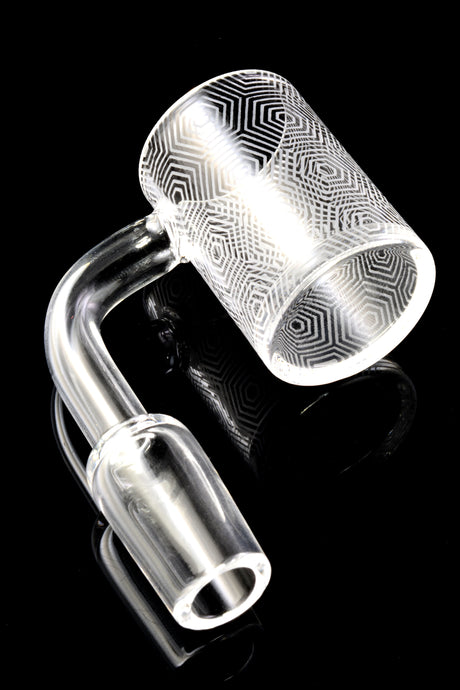 Quartz 14.5 mm Male Flat-Top Banger – Frosted Design