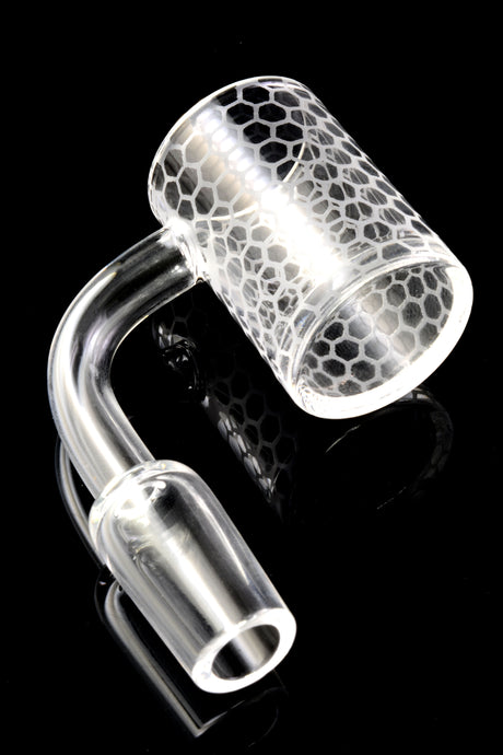 Quartz 14.5 mm Male Flat-Top Banger – Frosted Design