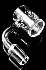 Quartz 14.5 mm Male Flat-Top Banger – Frosted Design