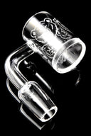 Quartz 14.5 mm Male Flat-Top Banger – Frosted Design