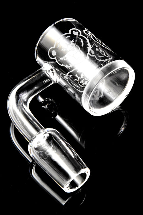 Quartz 14.5 mm Male Flat-Top Banger – Frosted Design
