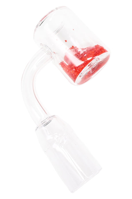 Detail of joint connection on thermochromic quartz banger; select correct 14.5/18.8 mm male or female option—other sizes will not fit.