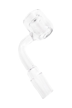 Quartz 90° thermal domeless banger, 14.5 mm; fits only rigs with matching joint size and gender.