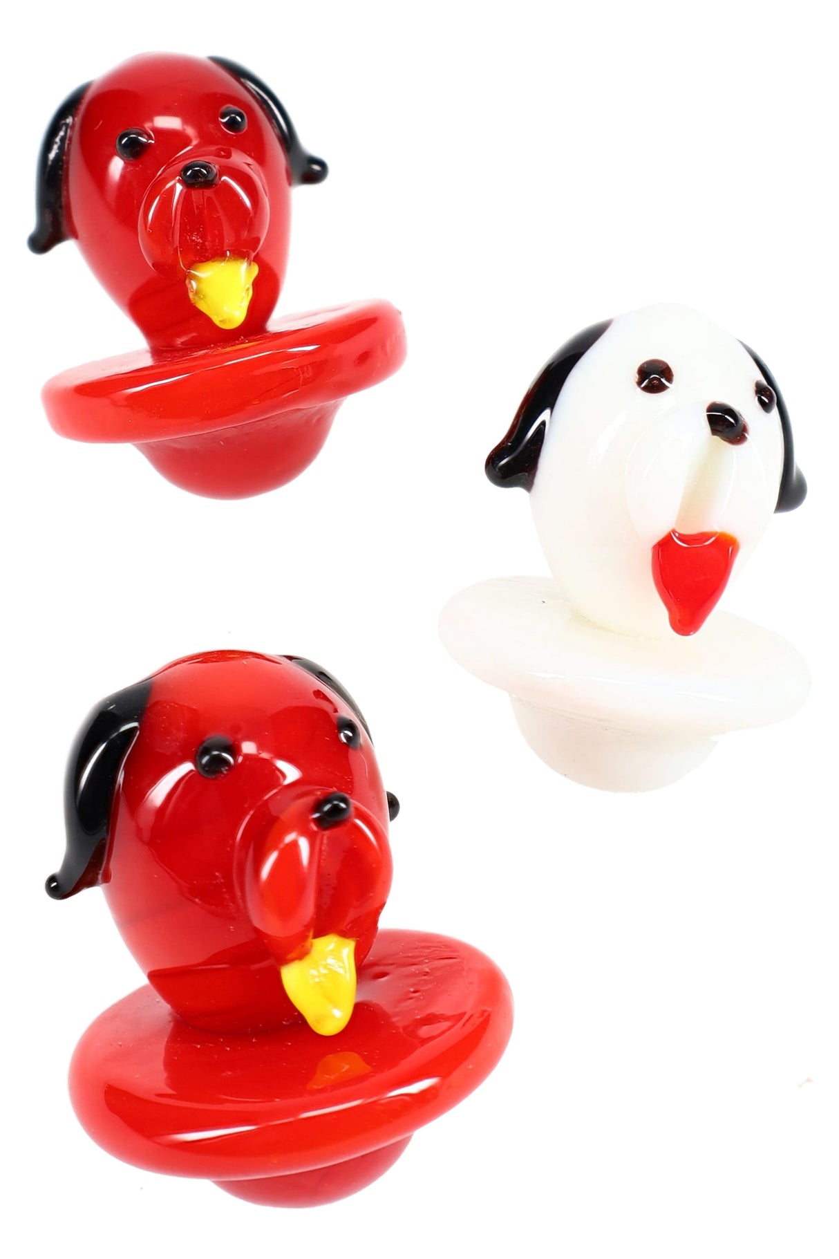 Glass Happy Hound Carb Cap - BS792