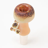 (US Made) 14.5mm Male Glow in the Dark Mushroom Bowl - BS835