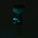 (US Made) 14.5mm Male Glow in the Dark Mushroom Bowl - BS835