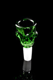 14.5mm Male Colored Glass on Glass Skull Bowl - BS840