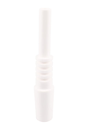 3″ ceramic dab straw nail with 14.5 mm connection; compact replacement tip designed for steady heat and clean concentrate flavor.