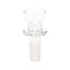 Clear GRAV cup bowl herb slide with flared rim and ground male joint, compact borosilicate replacement bowl for glass bongs.