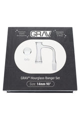 GRAV Hourglass Quartz Banger Set – Marble Cap & Pearls