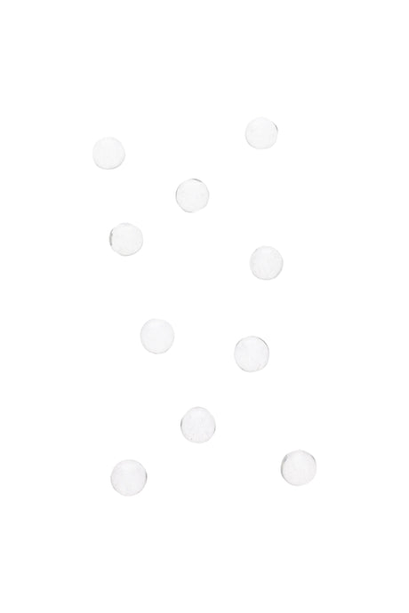 Ten clear 6 mm GRAV borosilicate terp pearls arranged on a white background, sized for spinning inside quartz bangers.