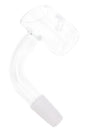 Clear Eyce quartz 10 mm male banger shown angled as a replacement dab rig accessory for concentrates