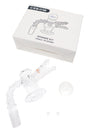 Crocodile terp slurper kit showing quartz banger, two 6 mm beads, and 25 mm themed spinner bead