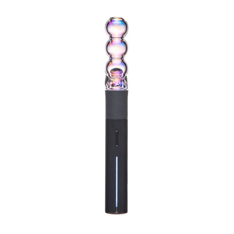 Iridescent bubble Pivot top mounted on compatible device showing compact fit and colorful electroplated glass look
