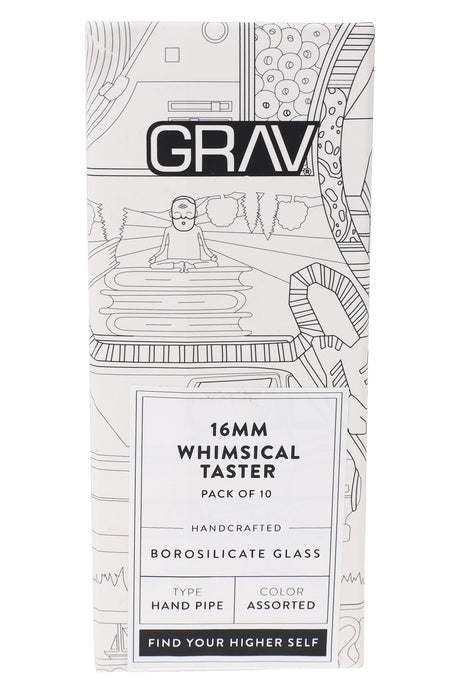 GRAV 16 mm Whimsical Taster – 10/Pack – Assorted Colors