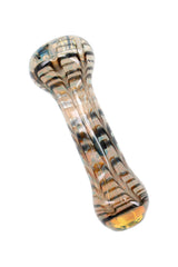 3" Color Changing Fumed Net Glass Chillum - C0398