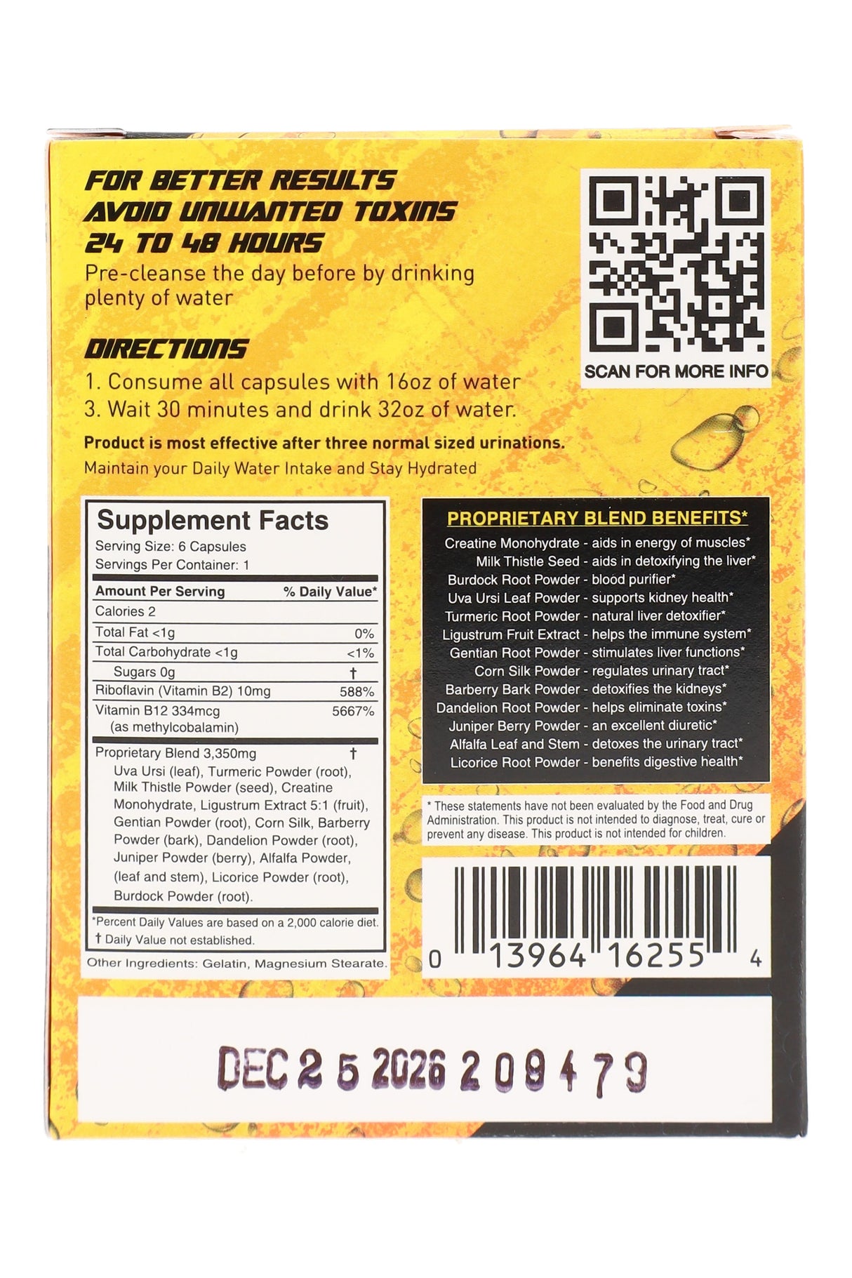 High Voltage Detox Flush Capsules – 6 Count