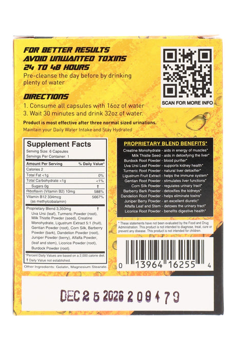 High Voltage Detox Flush Capsules – 6 Count