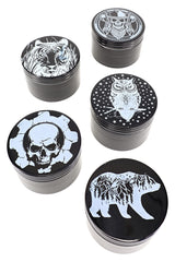 Black Colored 4 Part Aluminum Decal Grinder - G0420