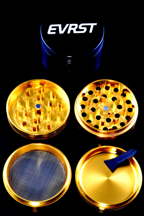 EVRST Aluminum 4-Part Metal Herb Grinder – Assorted Colors