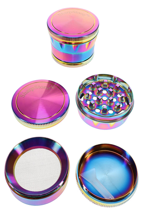 50mm 4 Part Rainbow Zinc Alloy Grinder - G0526